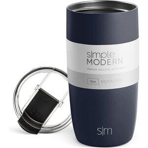 Coffee Mug Tumbler with Clear Flip Lid | Stainless Steel Coffee Thermos